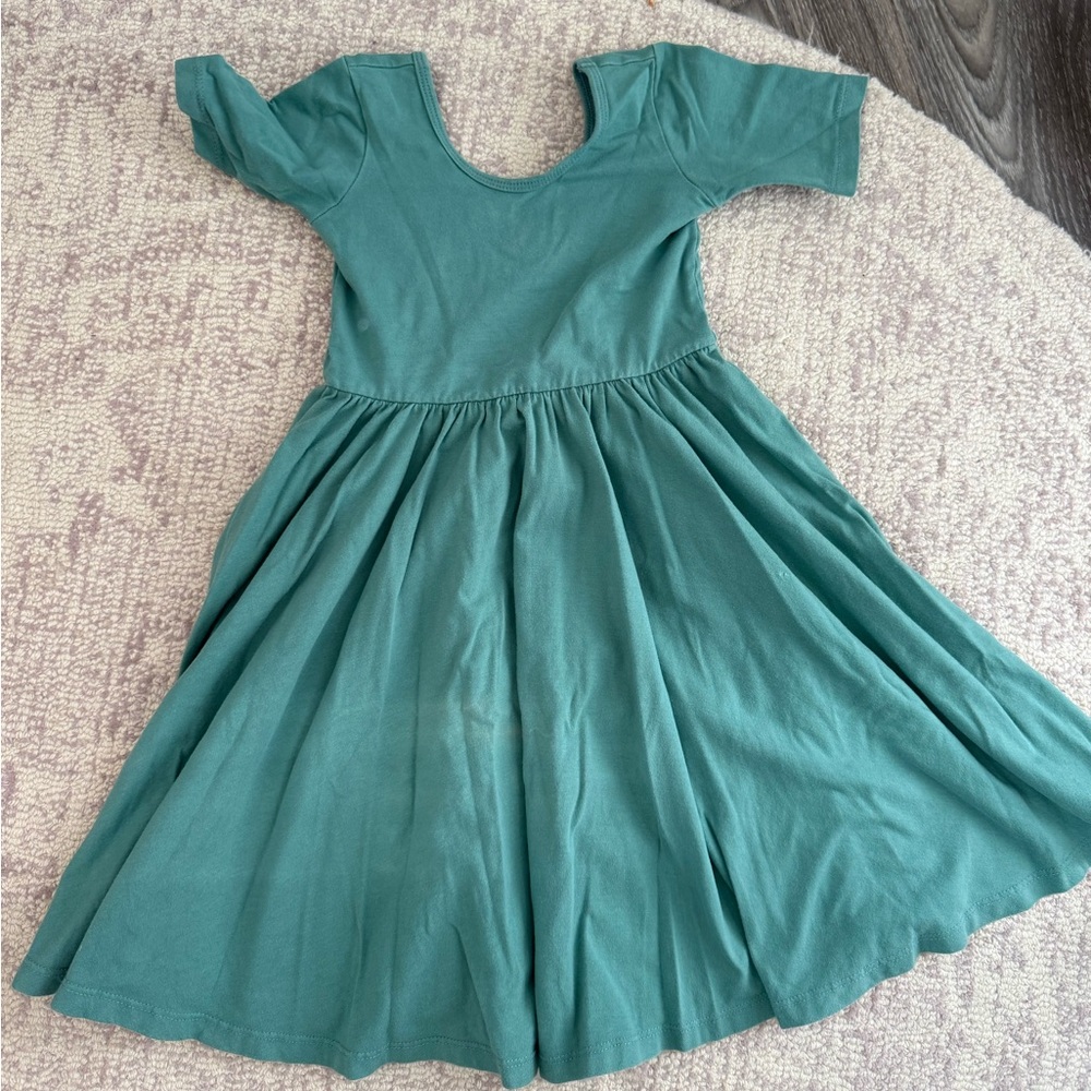 Alice + Ames The Short Sleeve Ballet Dress - turquoise